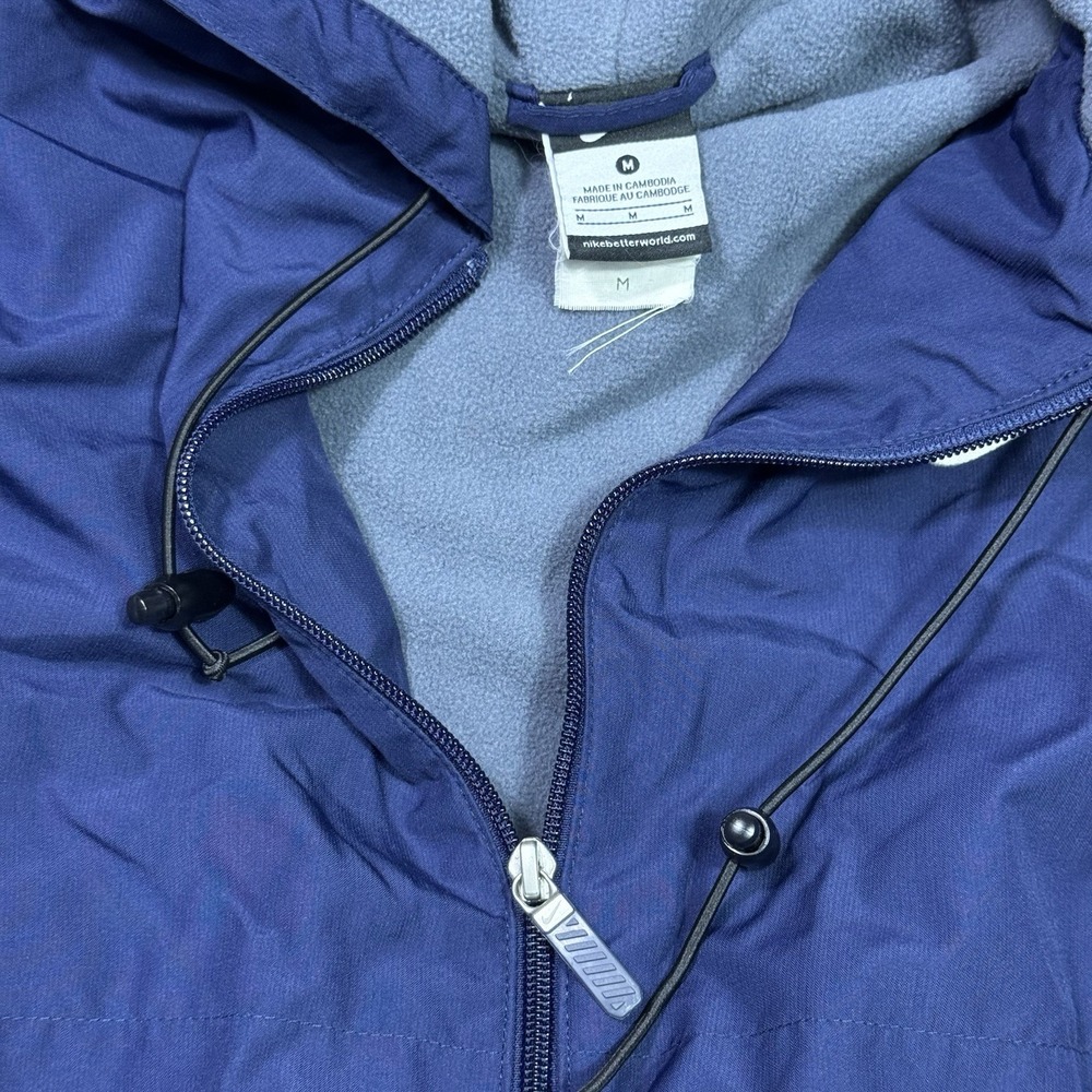 VINTAGE Nike Parka Jacket Mens M Sideline Bench Coat Full Length Insulated Y2K - Picture 3 of 8